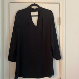 krisa black L/S cocktail dress Sz Small